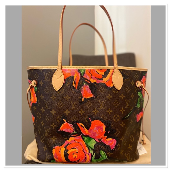🎈SOLD🎈Louis Vuitton Roses Neverfull MM - Picture 11 of 16